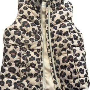 H&M cheetah vest toddler